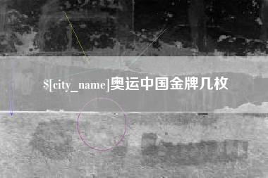聊城奥运中国金牌几枚