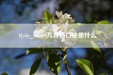聊城九宫格口诀是什么