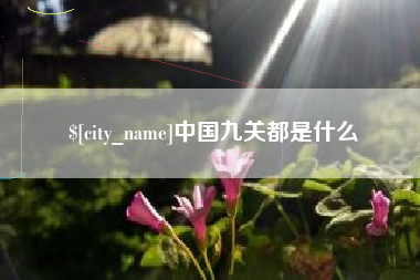 聊城中国九关都是什么
