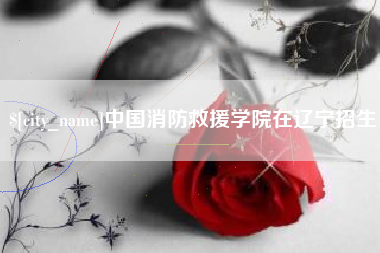 聊城中国消防救援学院在辽宁招生