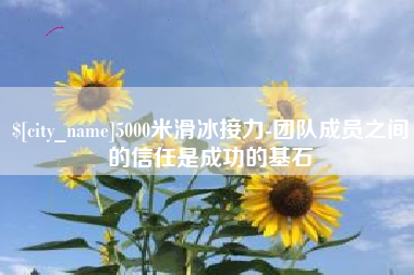 聊城5000米滑冰接力-团队成员之间的信任是成功的基石