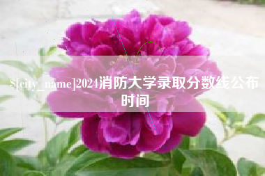 聊城2024消防大学录取分数线公布时间