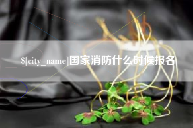 聊城国家消防什么时候报名