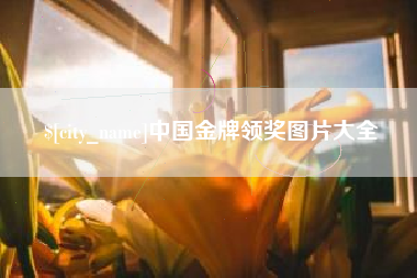 聊城中国金牌领奖图片大全