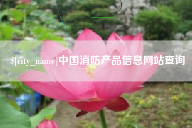 聊城中国消防产品信息网站查询