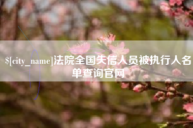 聊城法院全国失信人员被执行人名单查询官网