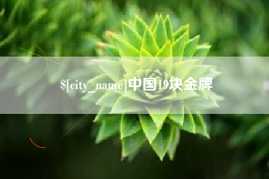 聊城中国19块金牌