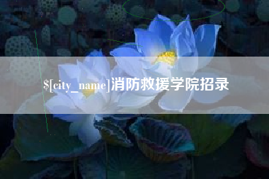聊城消防救援学院招录