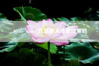 聊城九宫格人才管理策略