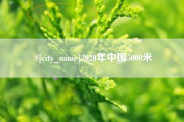 聊城2020年中国5000米