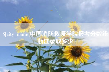 聊城中国消防救援学院报考分数线浙江录取多少