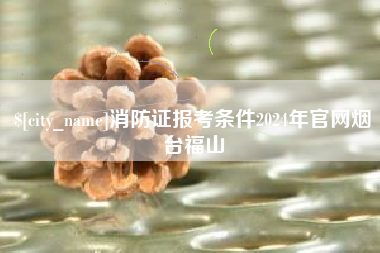 聊城消防证报考条件2024年官网烟台福山